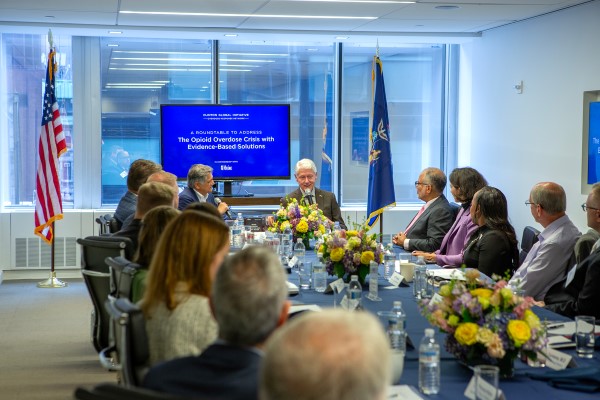 Overdose and Addiction Crisis Roundtable Hosted by Masimo and the Clinton Foundation