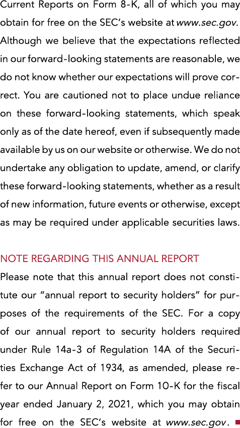 Current Reports on Form 8-K, all of which you may obtain for free on the SEC s website at www sec gov  Although we be   