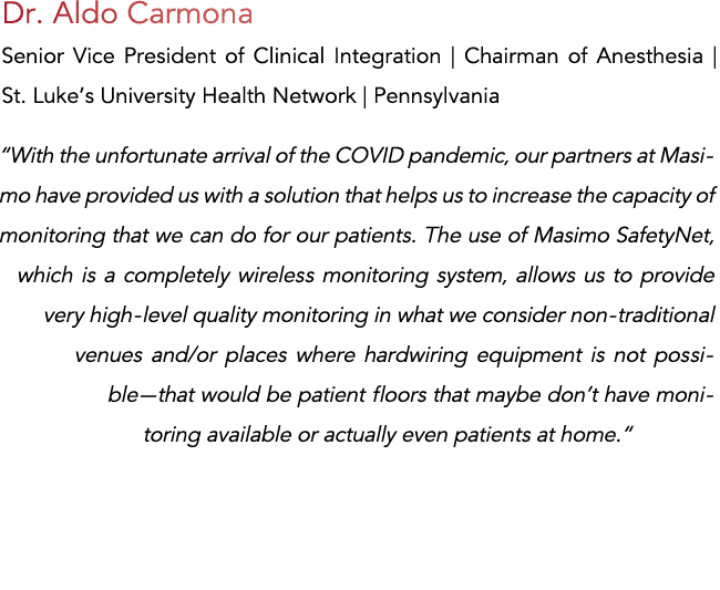 Dr  Aldo Carmona Senior Vice President of Clinical Integration   Chairman of Anesthesia   St  Luke s University Healt   