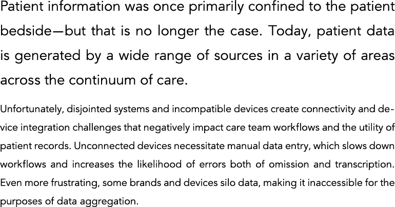Patient information was once primarily confined to the patient bedside—but that is no longer the case  Today, patient   
