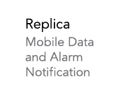 Replica Mobile Data and Alarm Notification