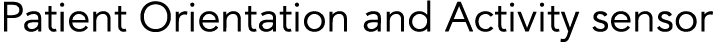 Patient Orientation and Activity sensor