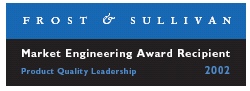 Official badge for the Frost & Sullivan Market Engineering Award