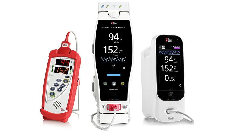 Masimo - family of products image with Radical-7 & Rad-97 and Rad-5