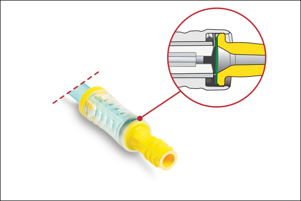 NomoLine-O - Close-up of hydrophobic bacterial filter