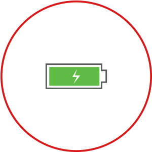 Masimo - illustration of green full battery