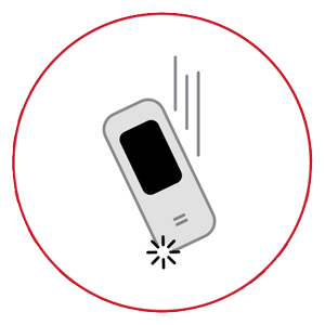Masimo - Illustration of Rad-G dropping to ground