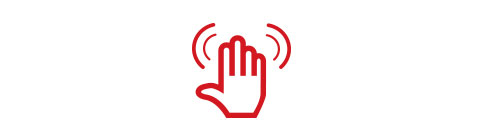 Masimo - Icon showing Hospital-grade Masimo SET® Measure-through Motion and Low Perfusion™ pulse oximetry*